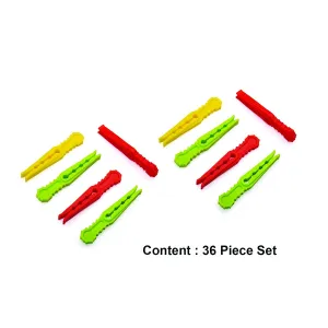 0335 Multipurpose Plastic Cloth Hanging Pegs/Clips - 36 pcs