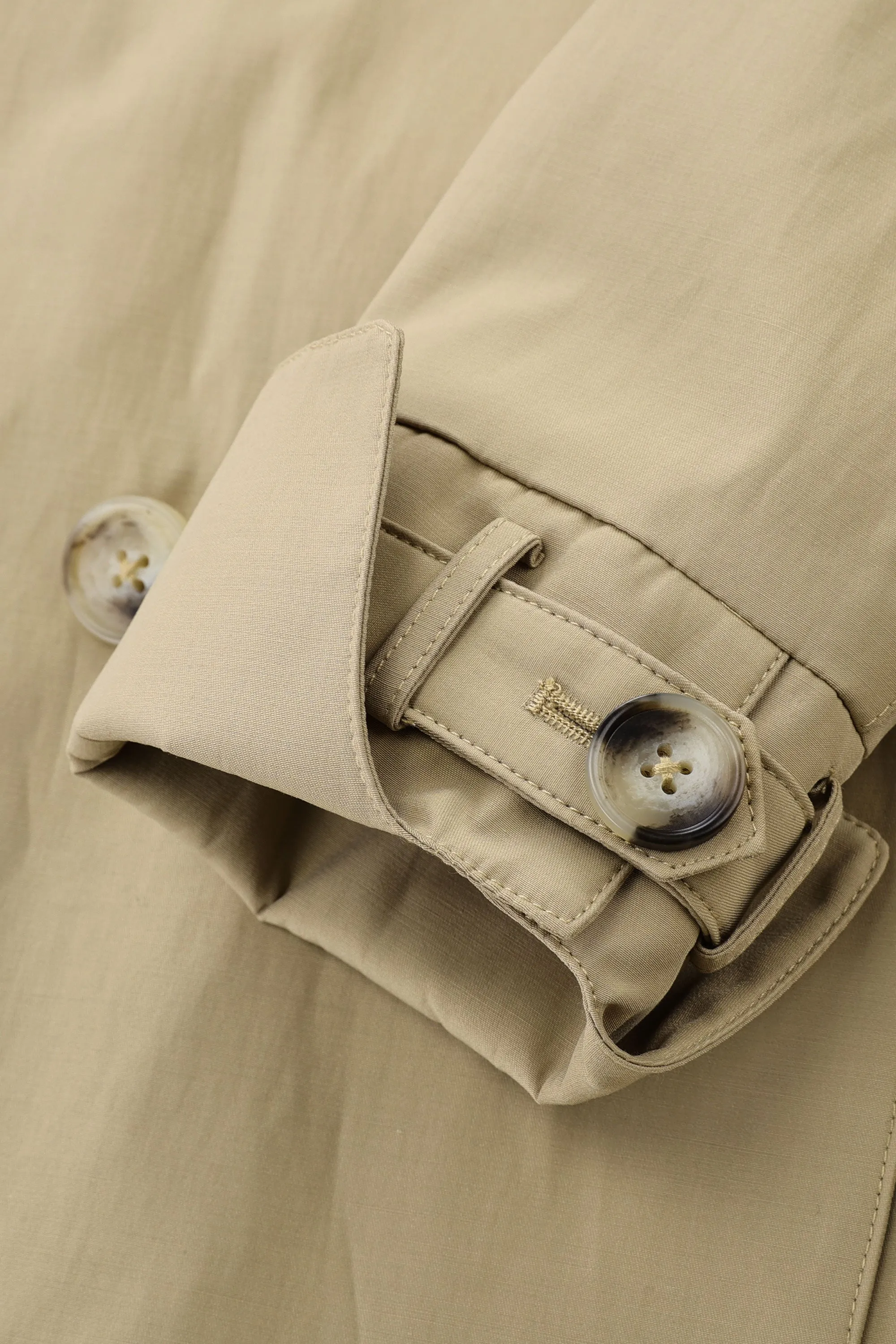 3/4 Length Trench Coat with Removable Vest