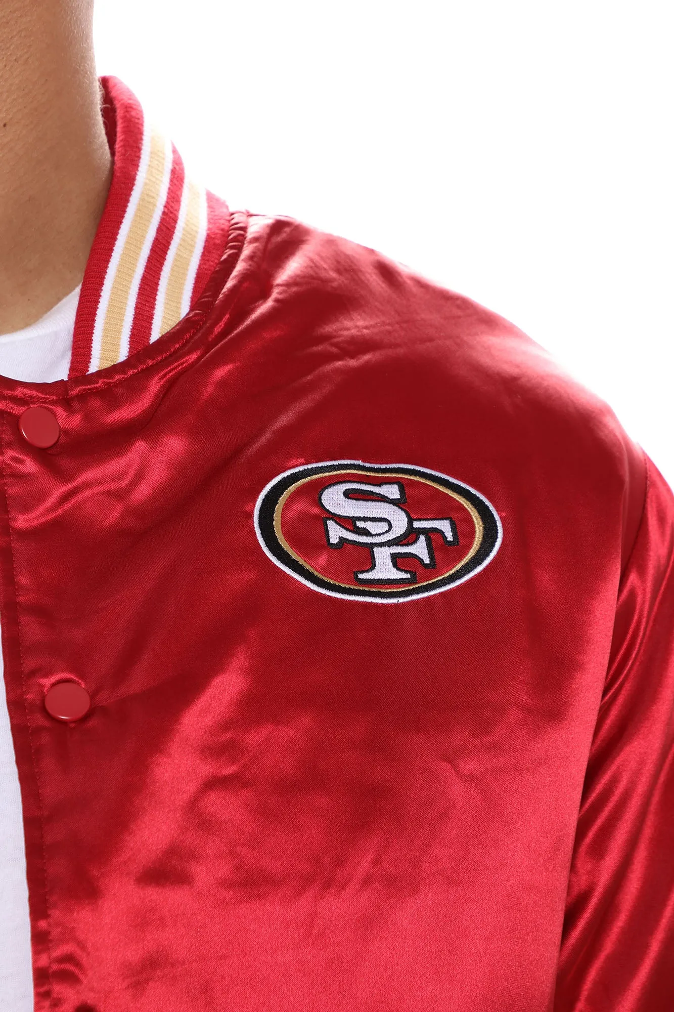 49ers Retro Bomber Jacket - Red