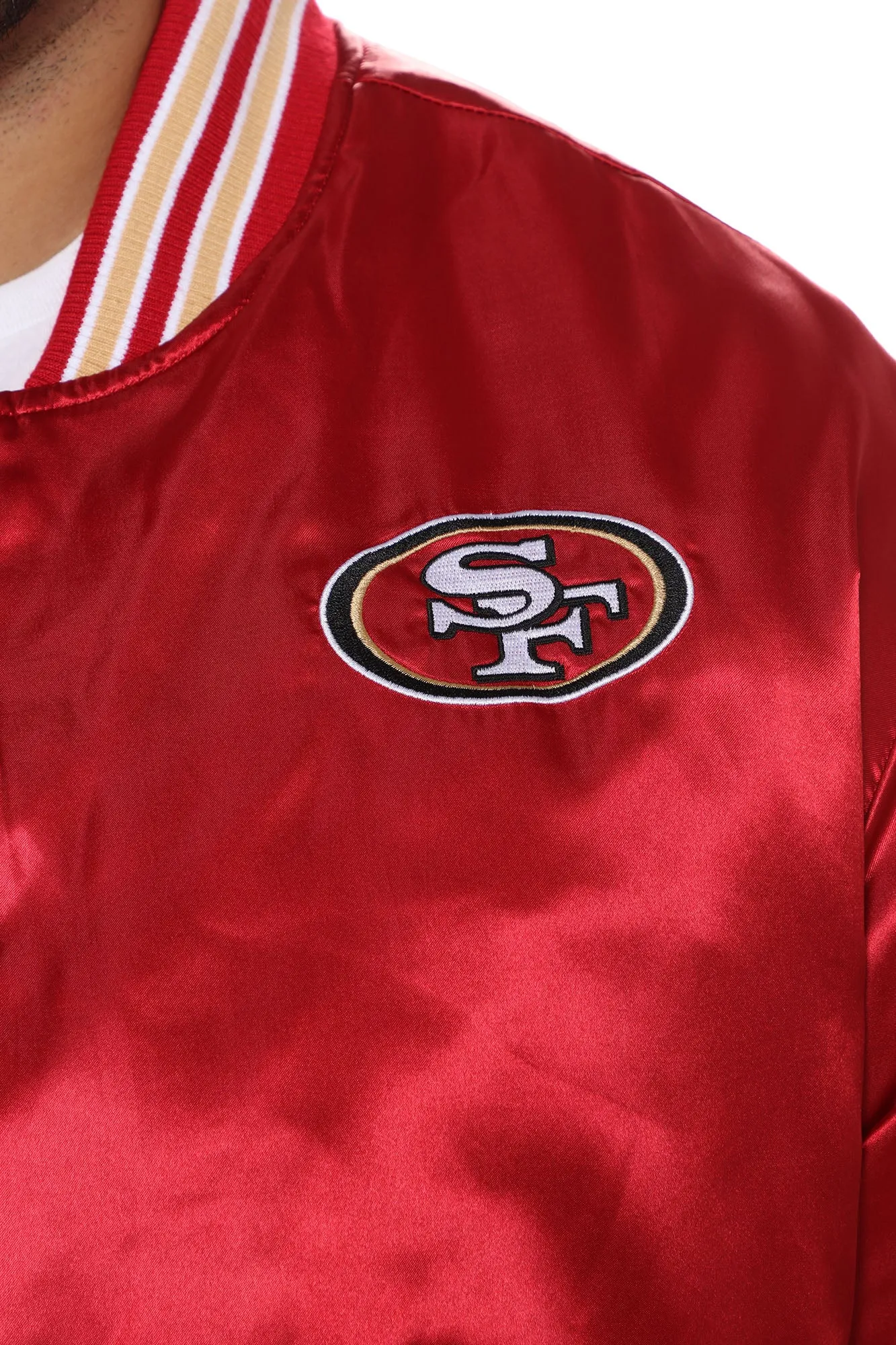 49ers Retro Bomber Jacket - Red