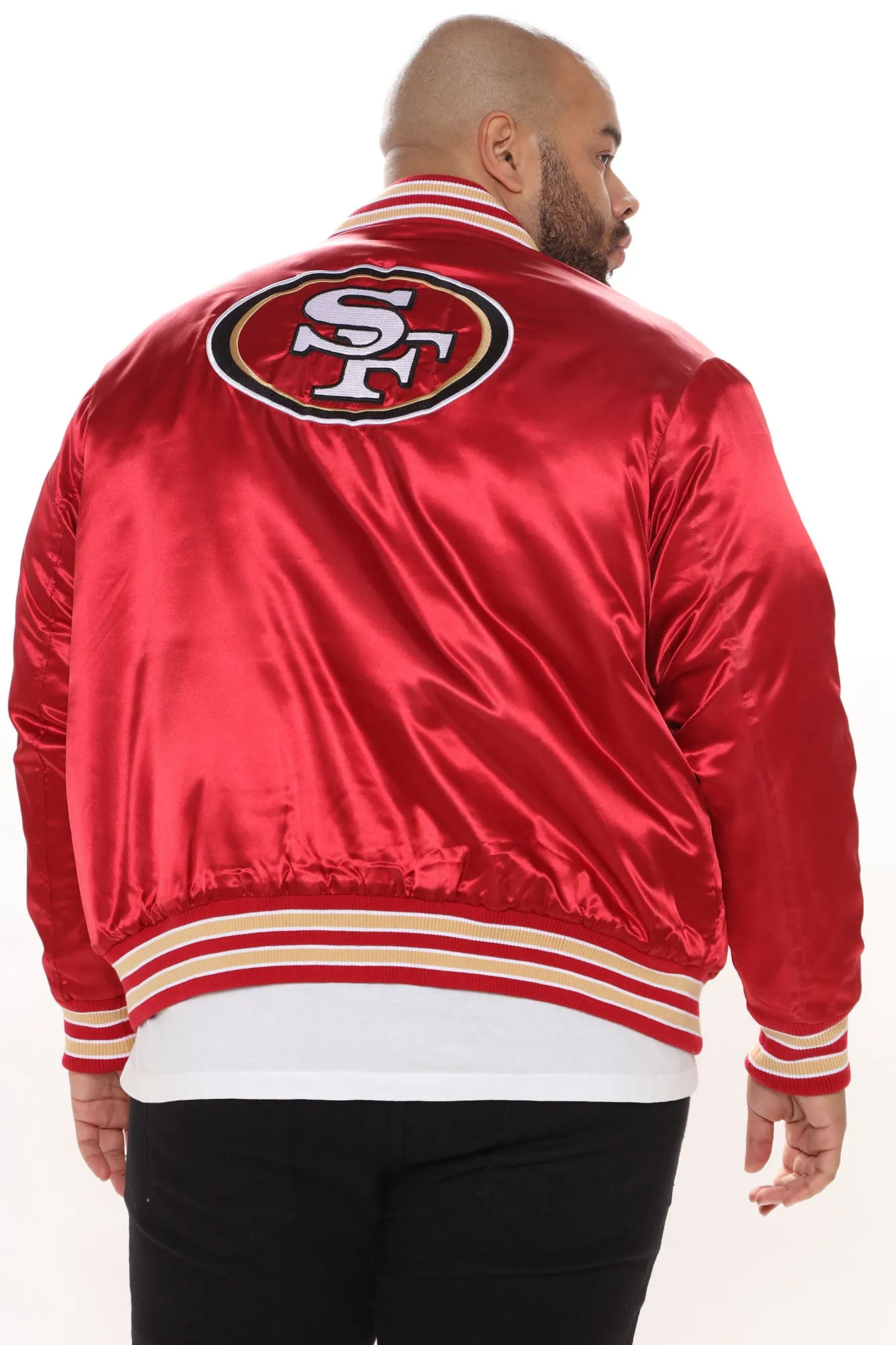 49ers Retro Bomber Jacket - Red