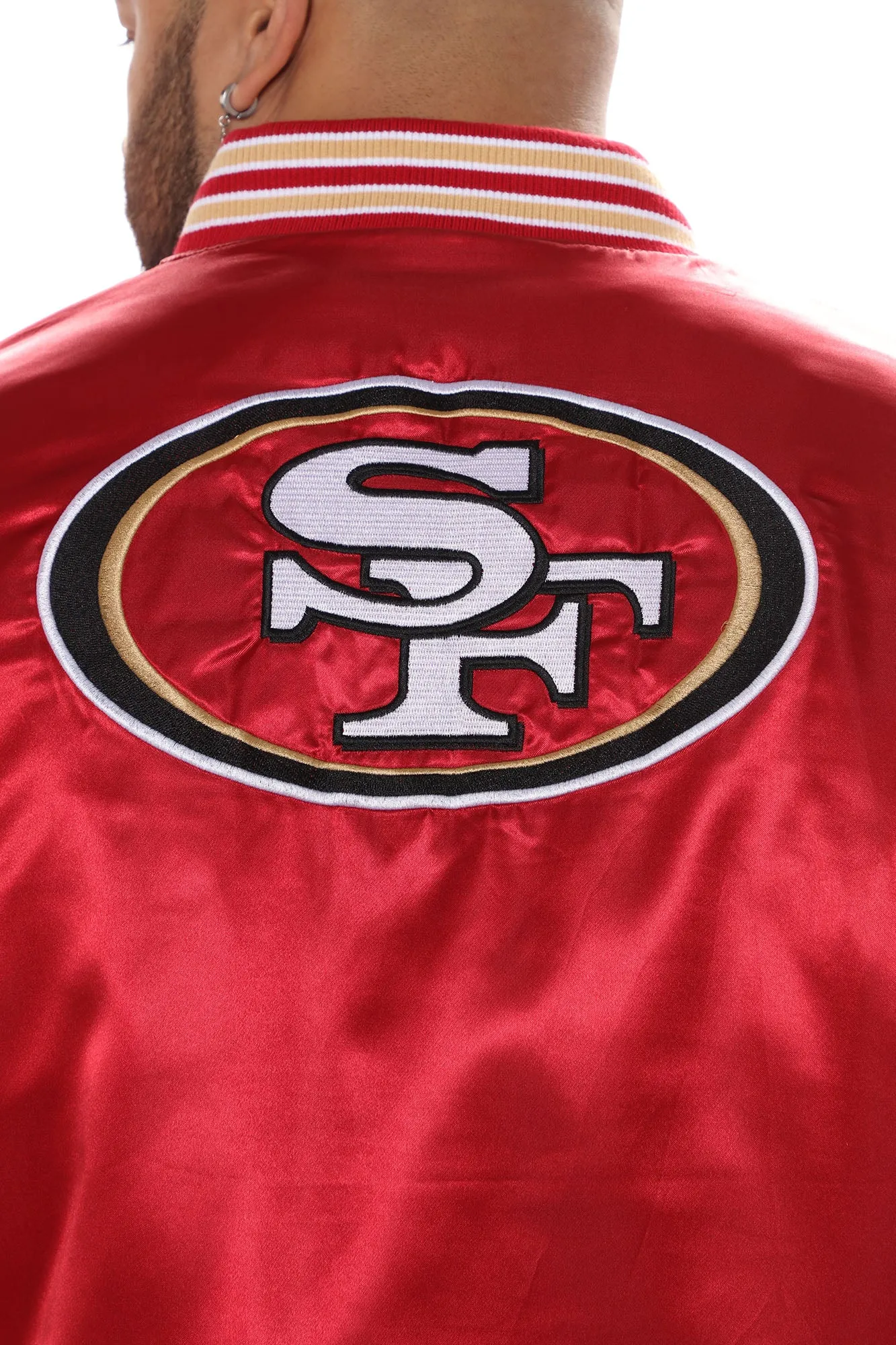 49ers Retro Bomber Jacket - Red