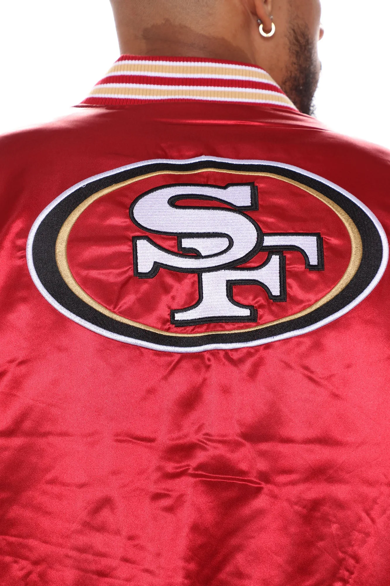 49ers Retro Bomber Jacket - Red