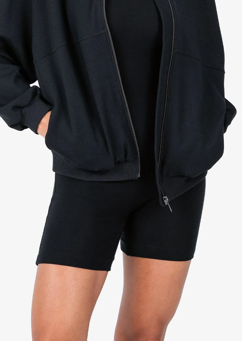 All-Around Lounge Bomber Jacket Black