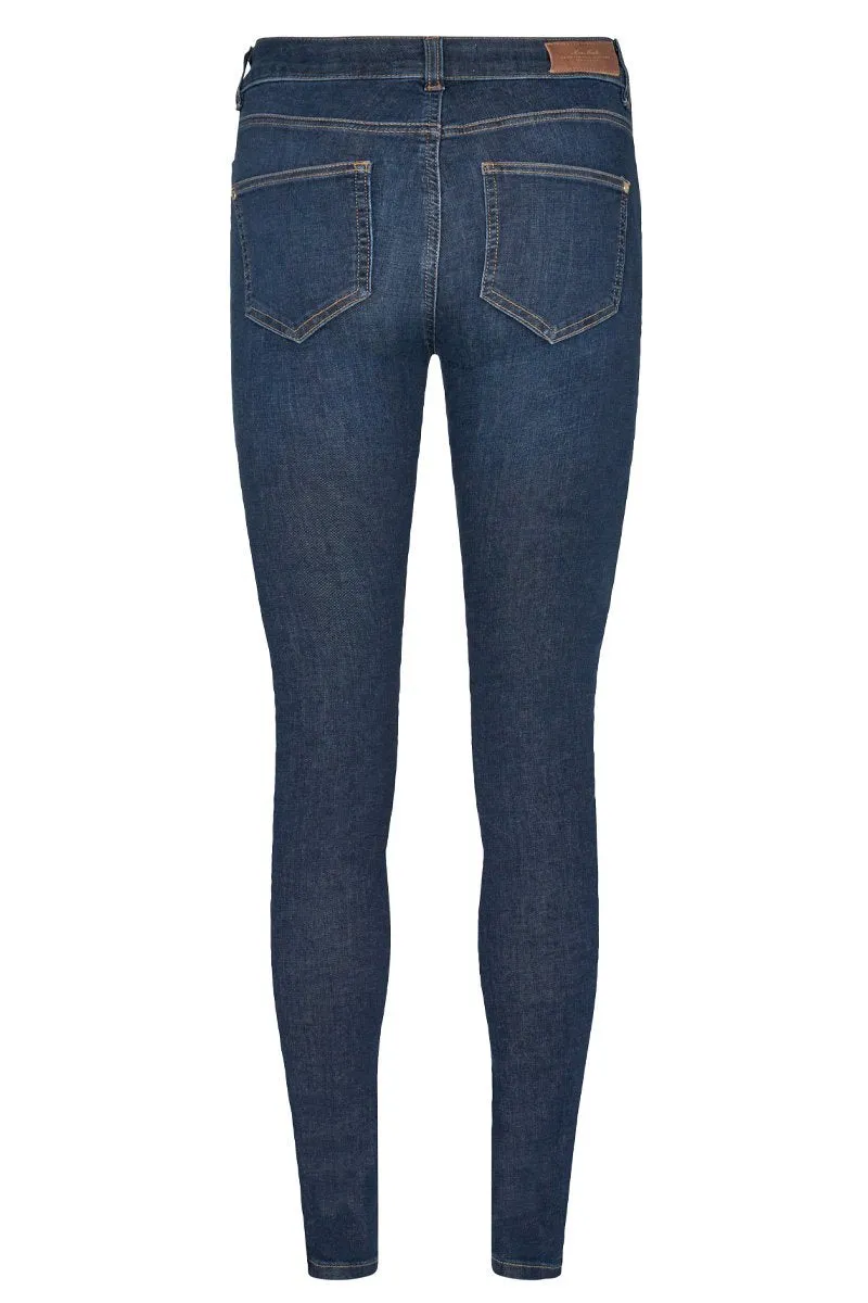 Alli Cover Jeans | Blue Denim | Jeans fra Mos Mosh