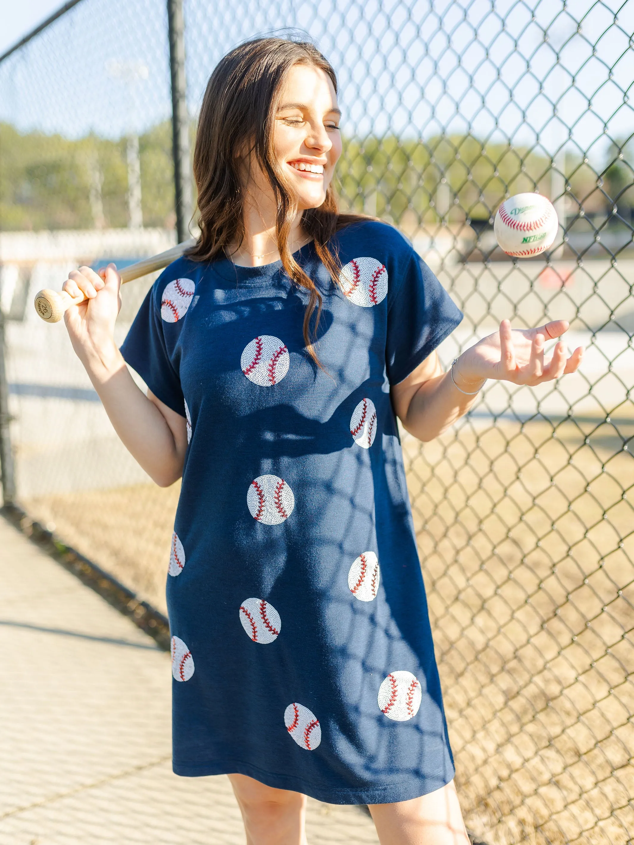 Anna Dress | Sequin Baseball