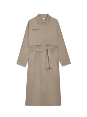 Archive Organic Cotton Trench Coat—taupe