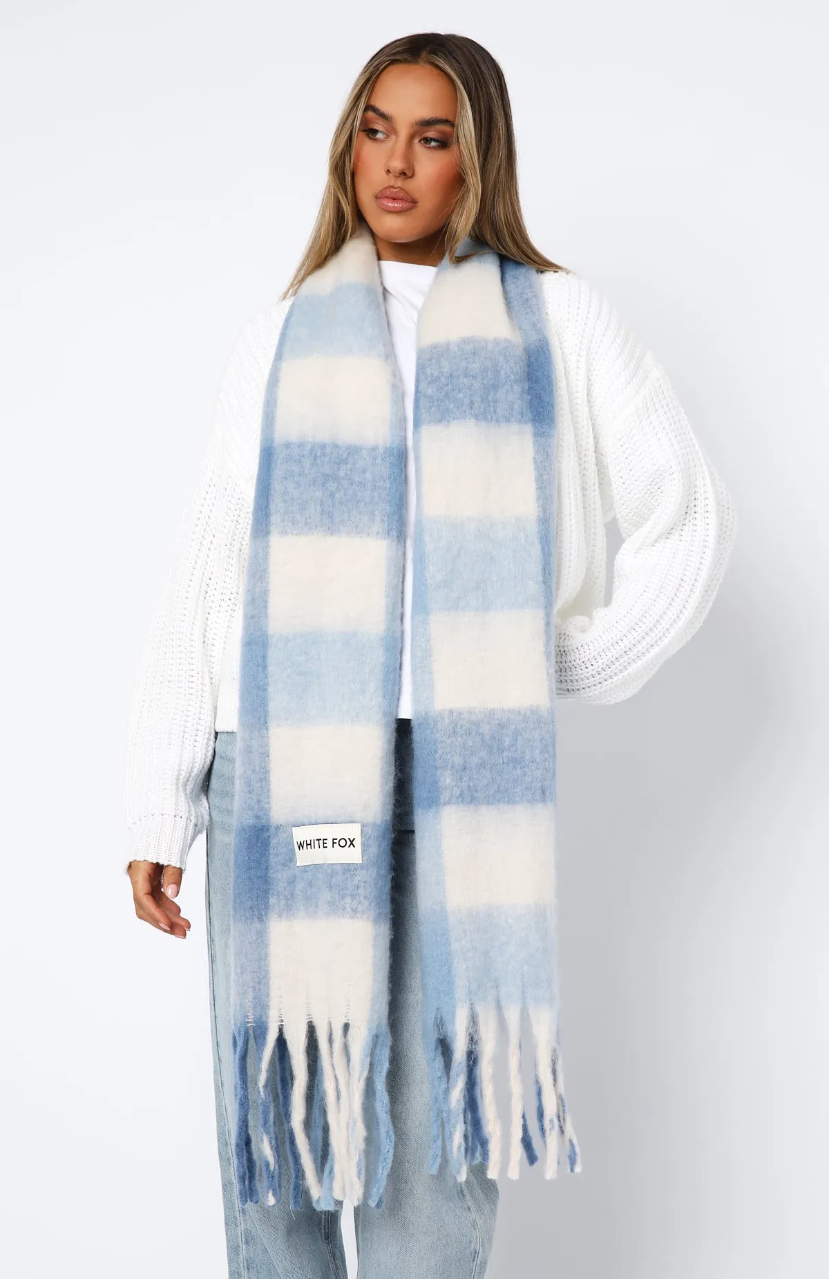 Aspen Oversized Scarf Baby Blue