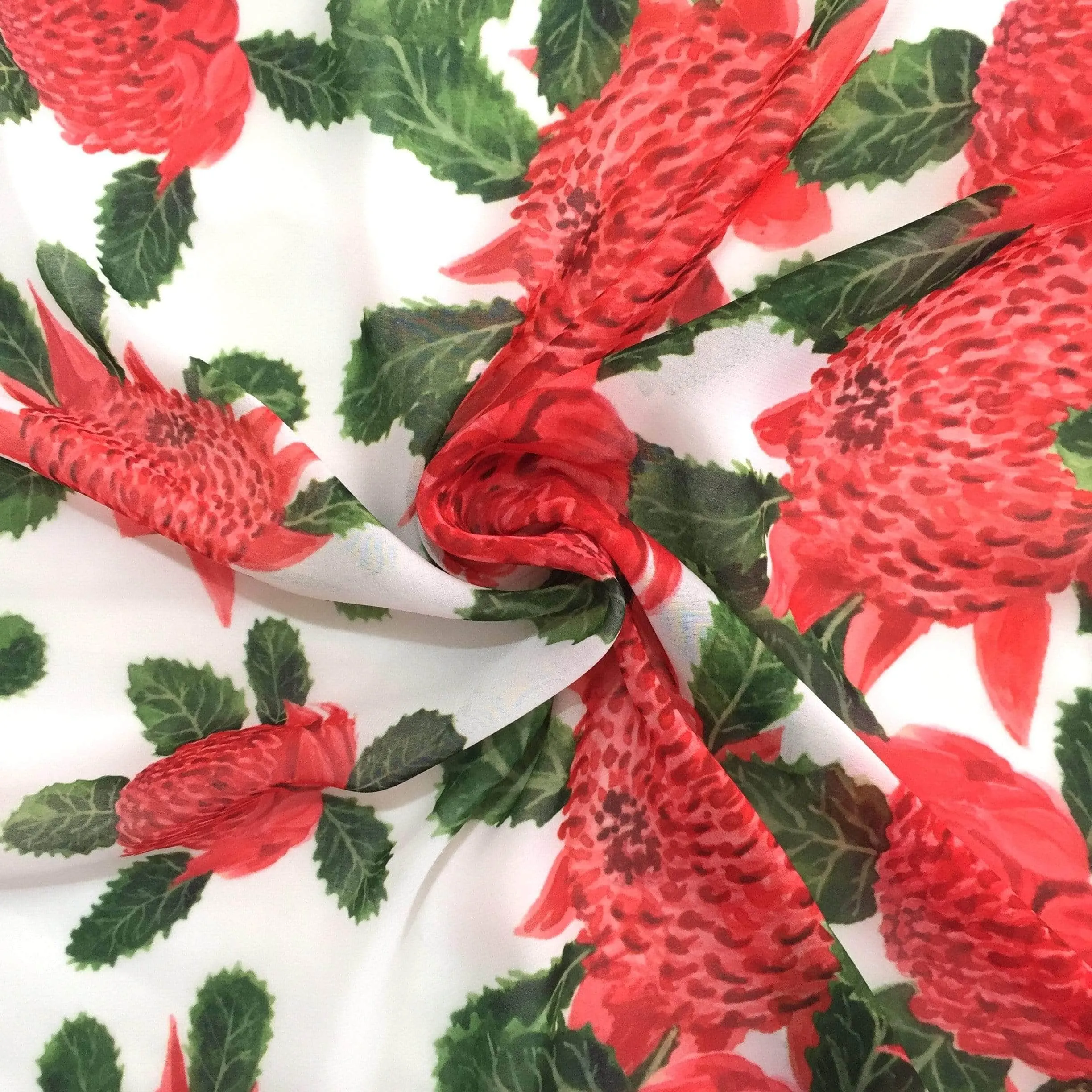 Australian Waratah Flower Scarf