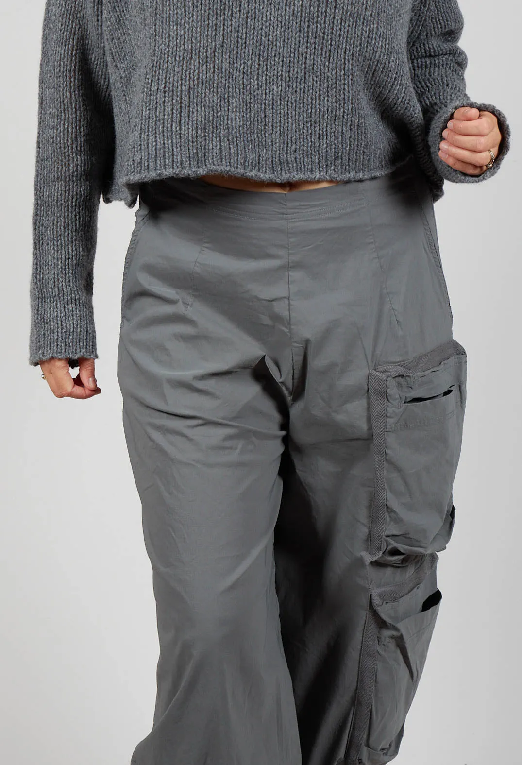 Balloon Leg Utility Trousers in Rock