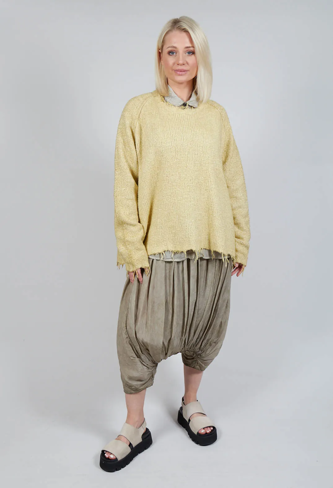 Balloon Trousers in Linen