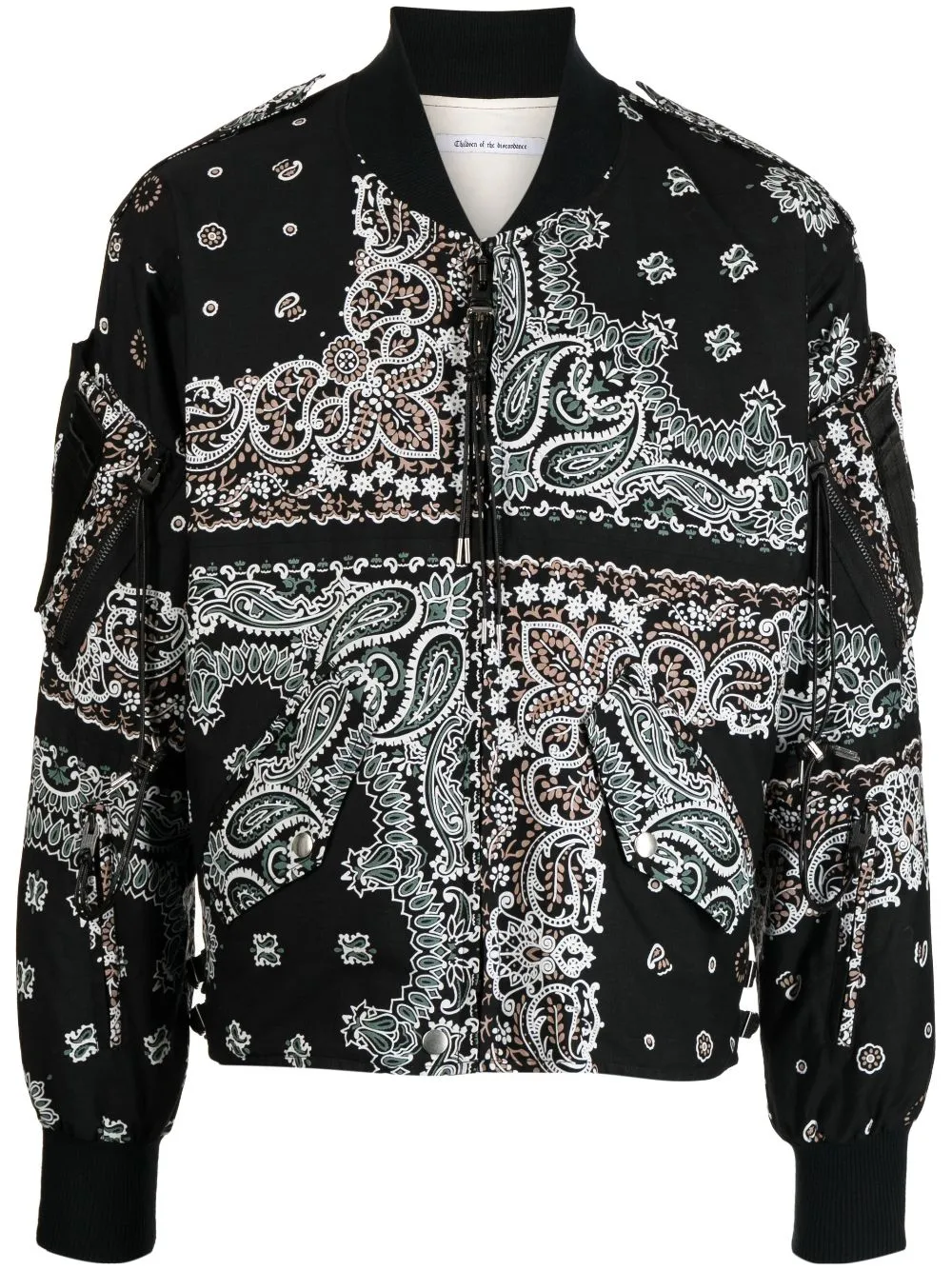 Bandana-Print Cotton Bomber Jacket