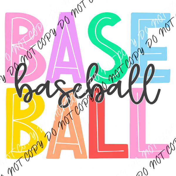 Baseball Baseball Words Transfer