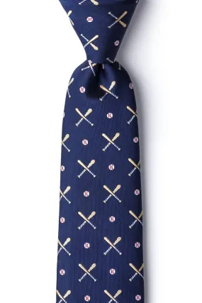 Batter Up Baseball Silk Tie