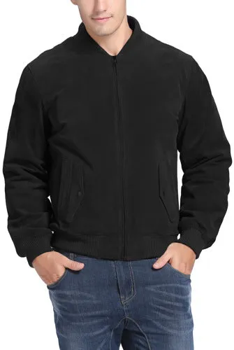 BGSD Men Urban Leather Bomber Jacket