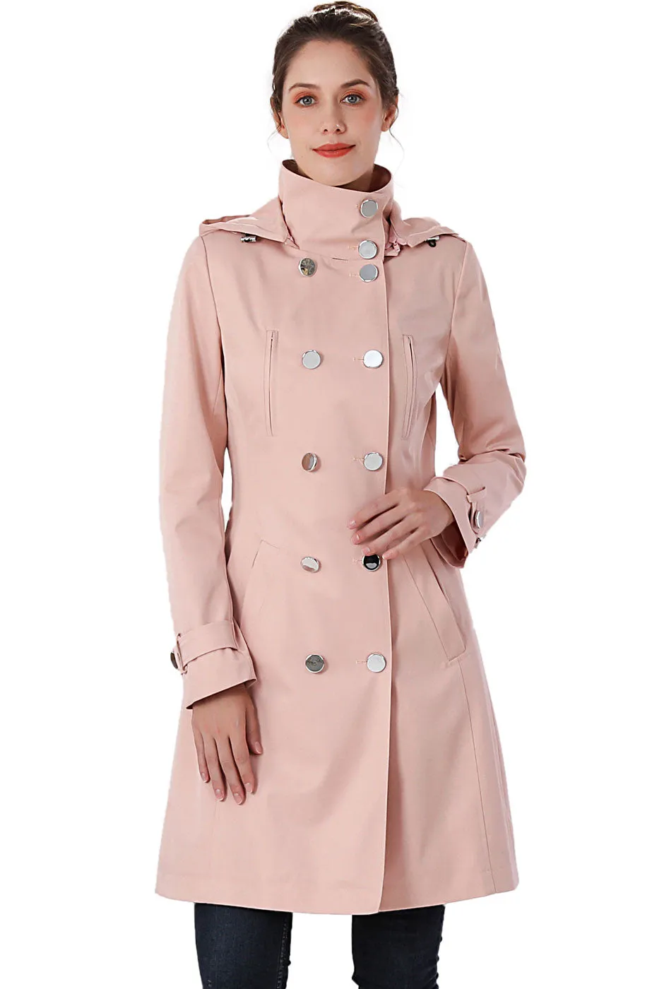 BGSD Women Amari Waterproof Hooded Trench Coat