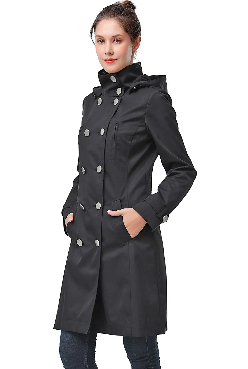 BGSD Women Amari Waterproof Hooded Trench Coat