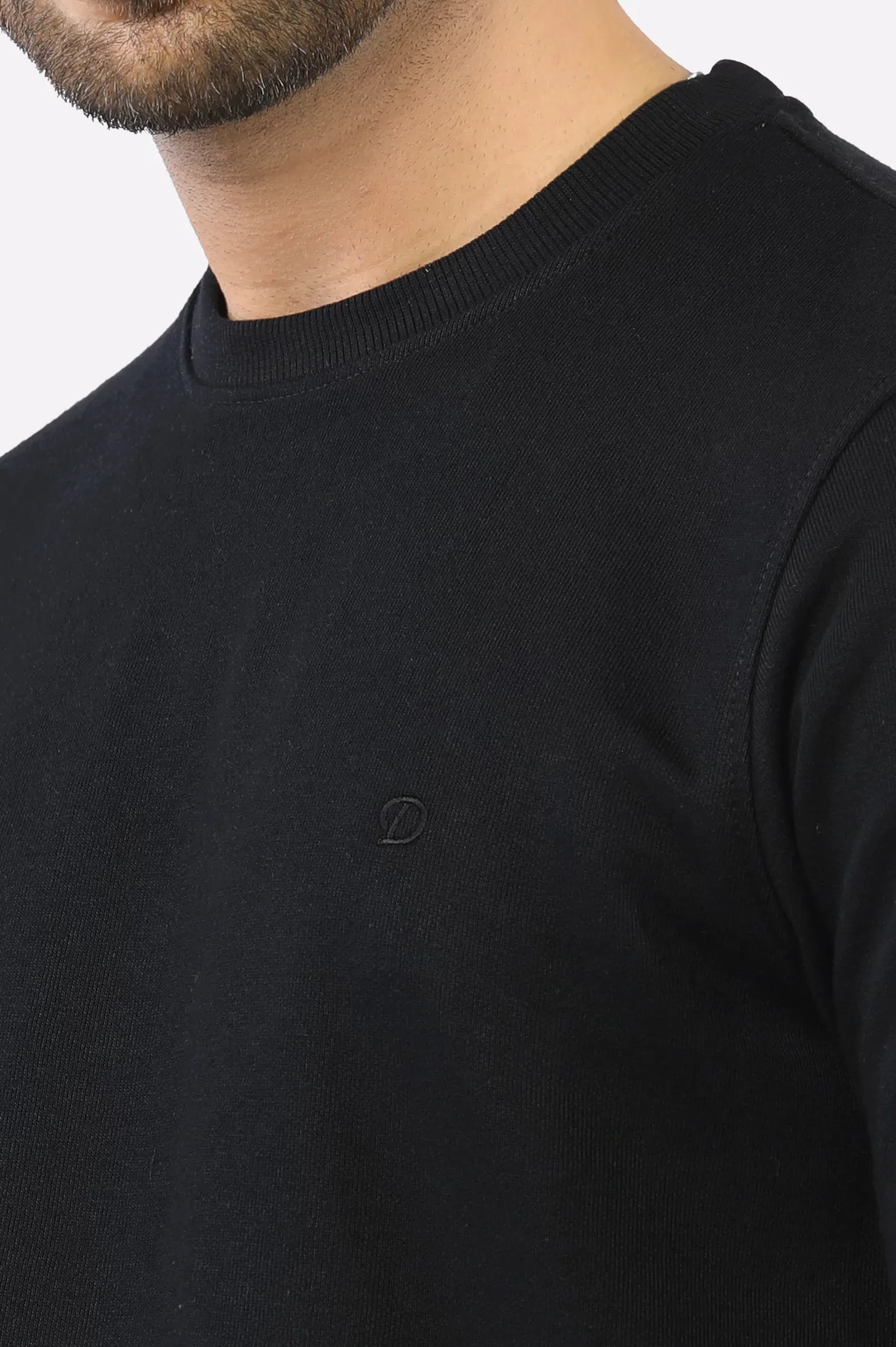 Black Basic Sweatshirt