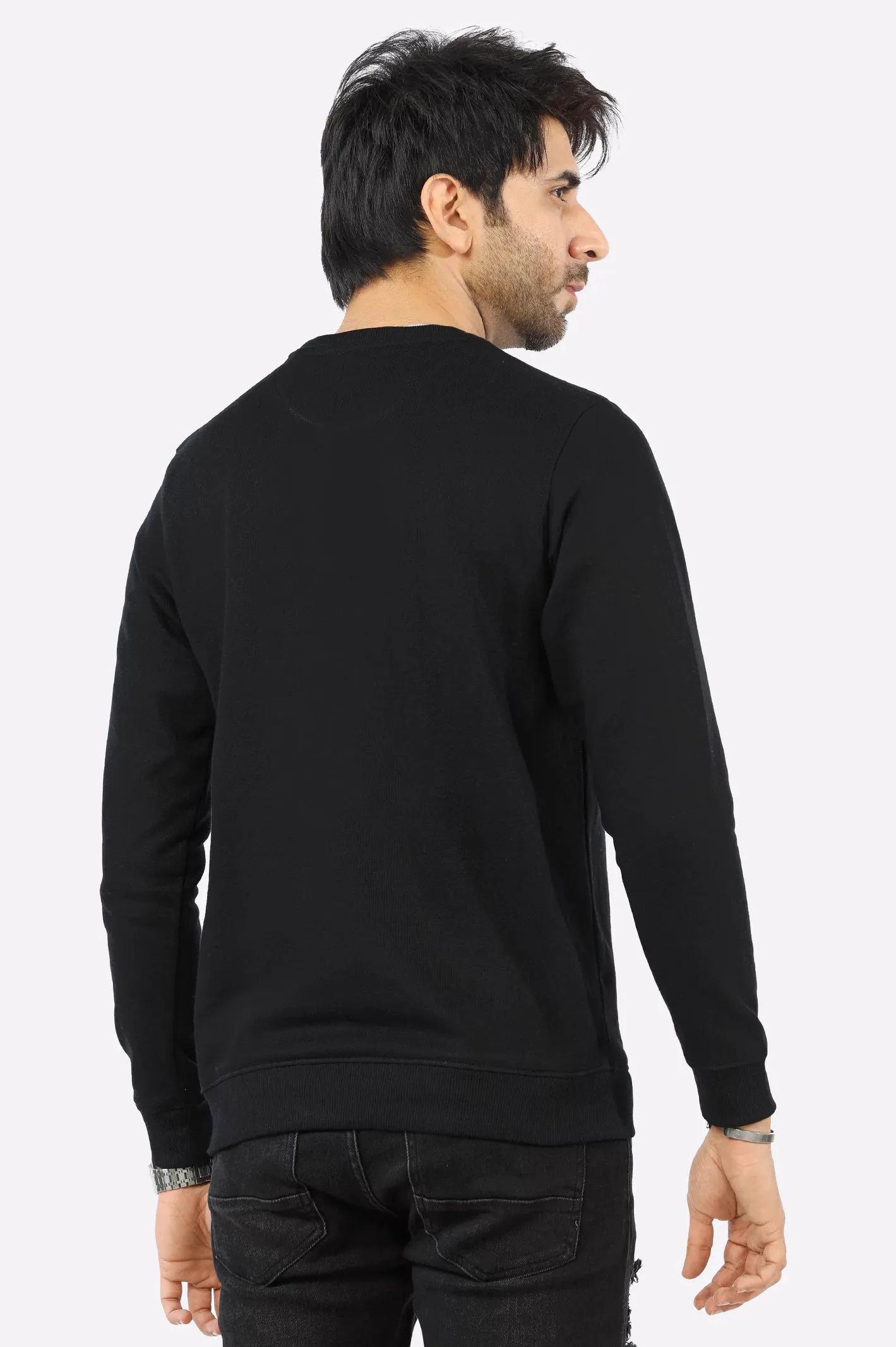 Black Basic Sweatshirt