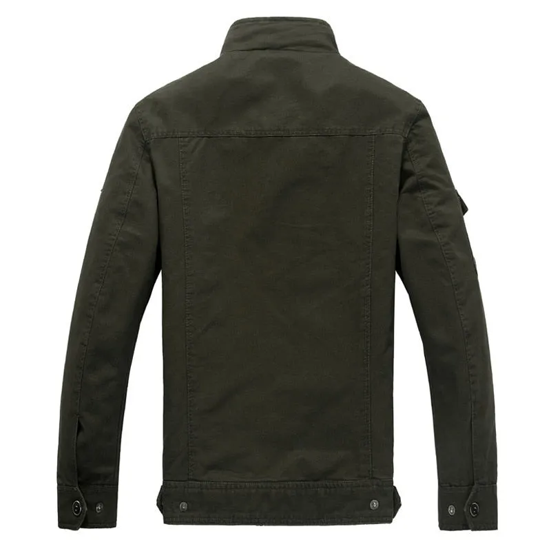 Black Military Bomber Jacket