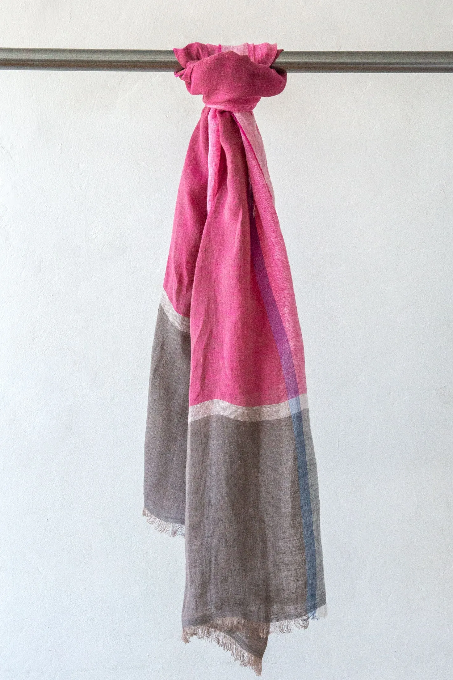 Block Linen Scarf