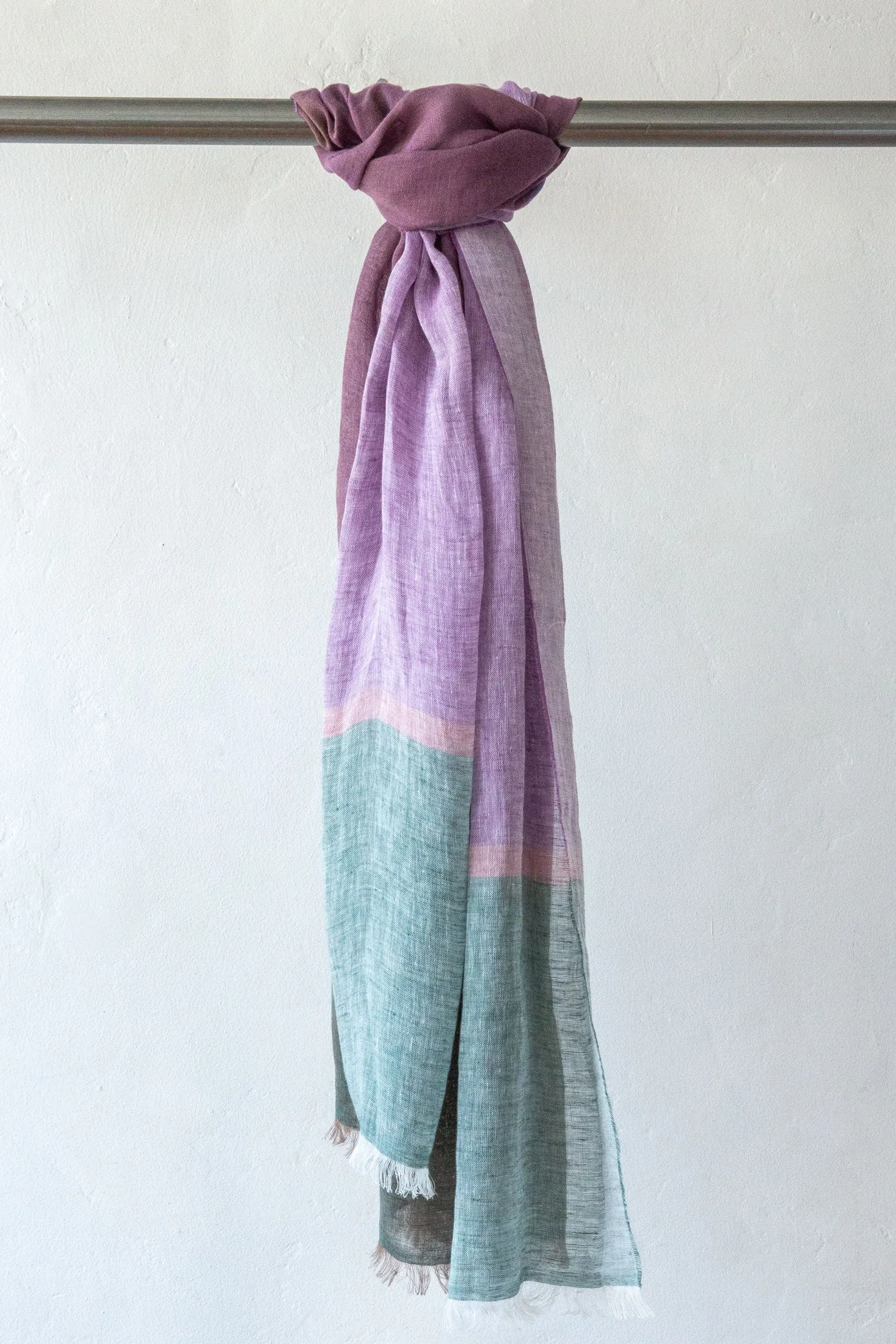 Block Linen Scarf