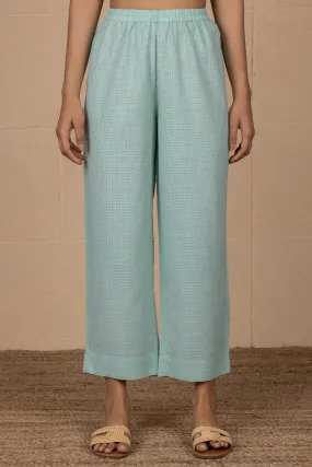 Blue Checked Trousers