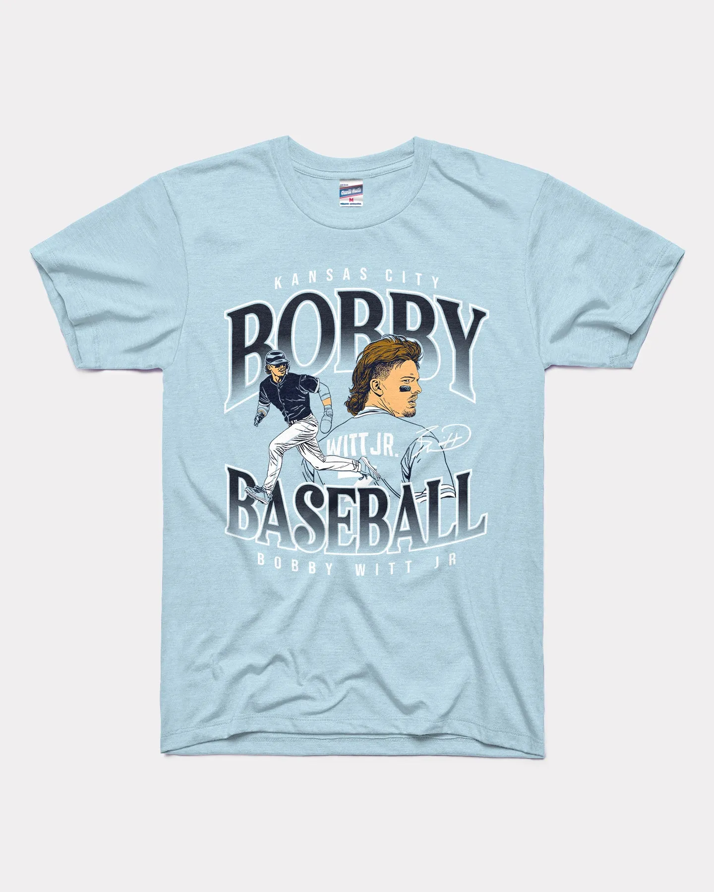 Bobby Baseball Powder Blue T-Shirt