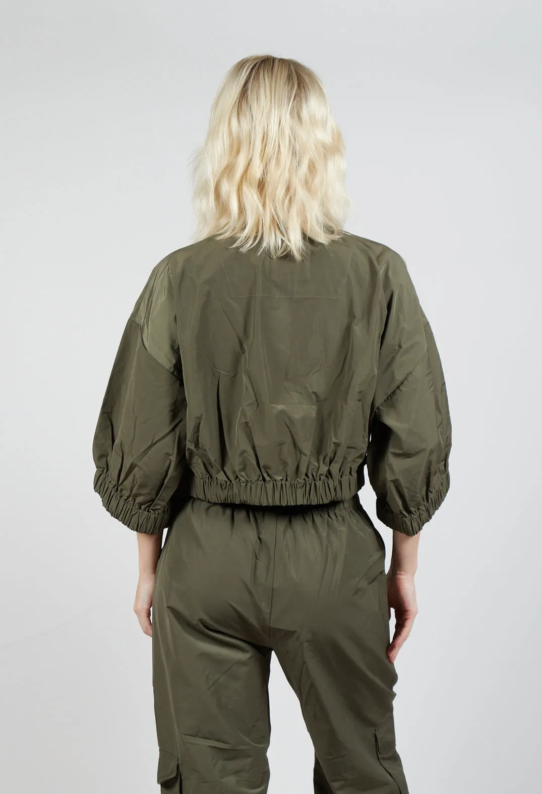 Bomber Style Jacket in Khaki