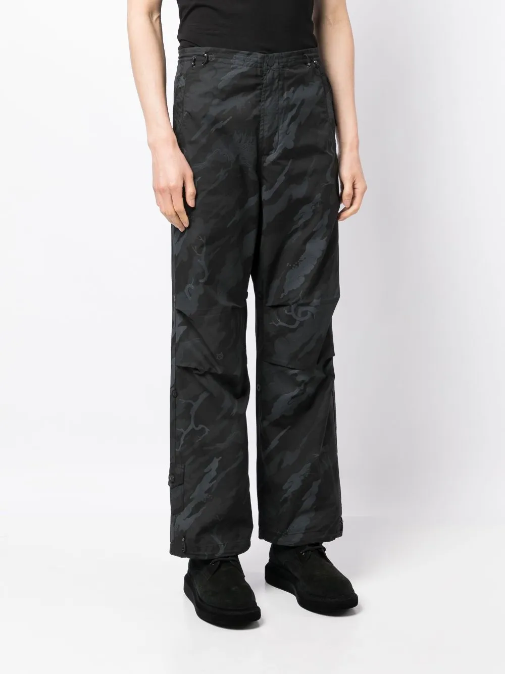 Bonsai Forest-Print Trousers