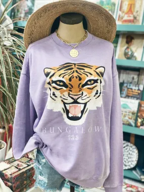 Bungalow Lavender Tiger Sweatshirt