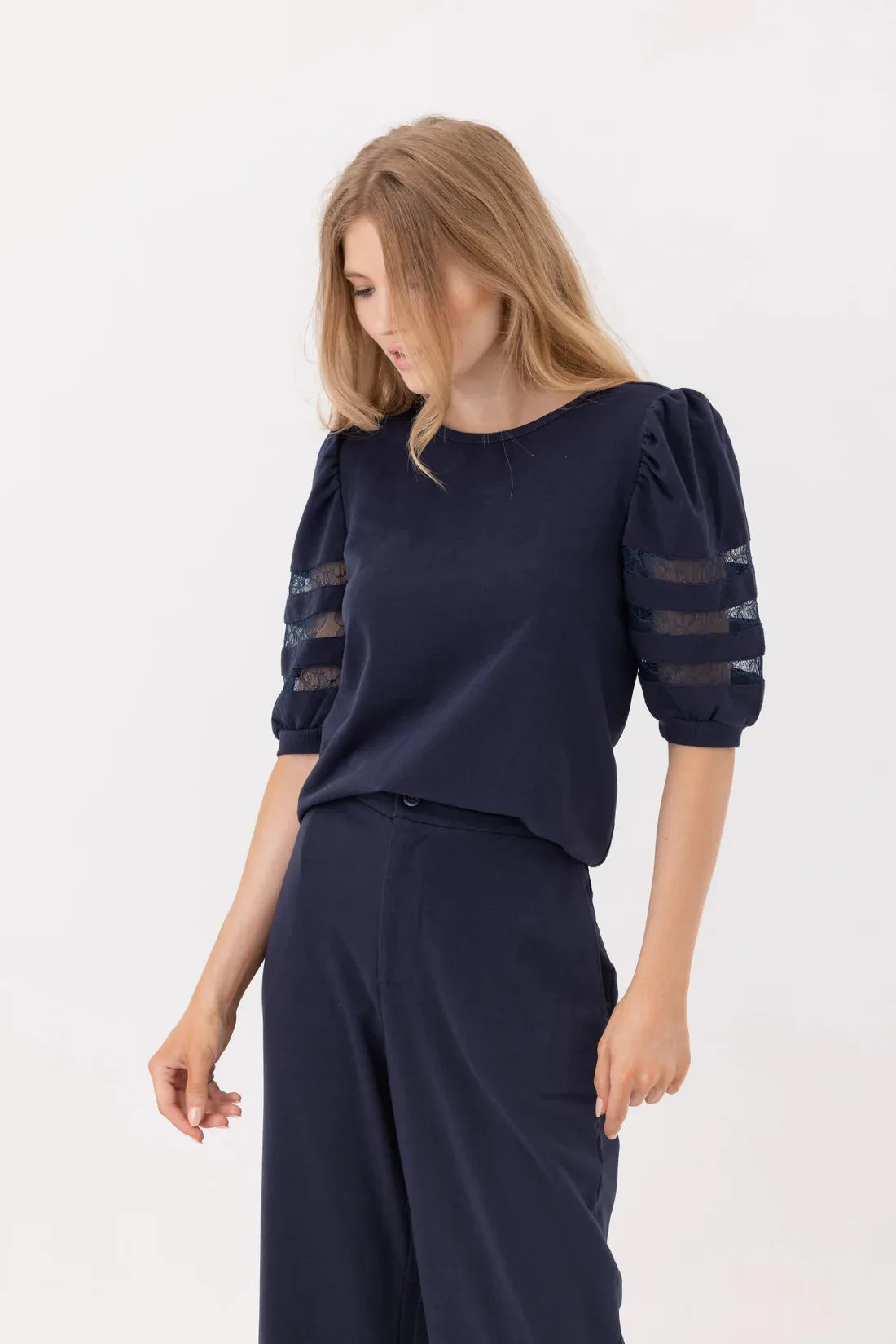 Camille Pullover ~ Navy