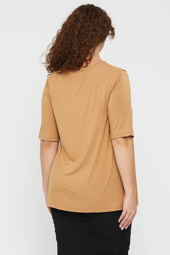 Carter Tunic Top - Biscuit