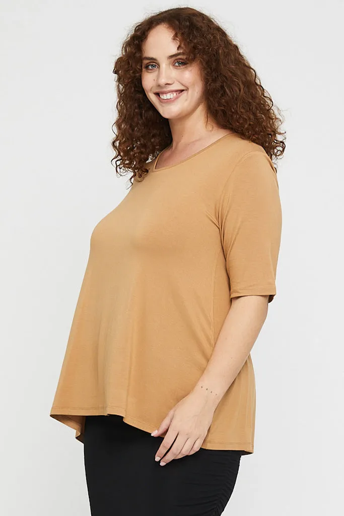 Carter Tunic Top - Biscuit