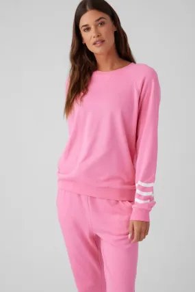 Coastal Waves Pullover - Punk Pink