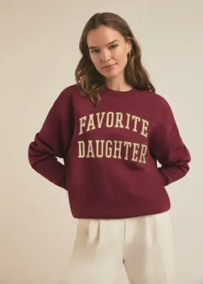 Collegiate Sweatshirt ~ Sangria Nights