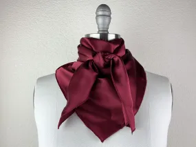 CR Crimson Silk Scarf