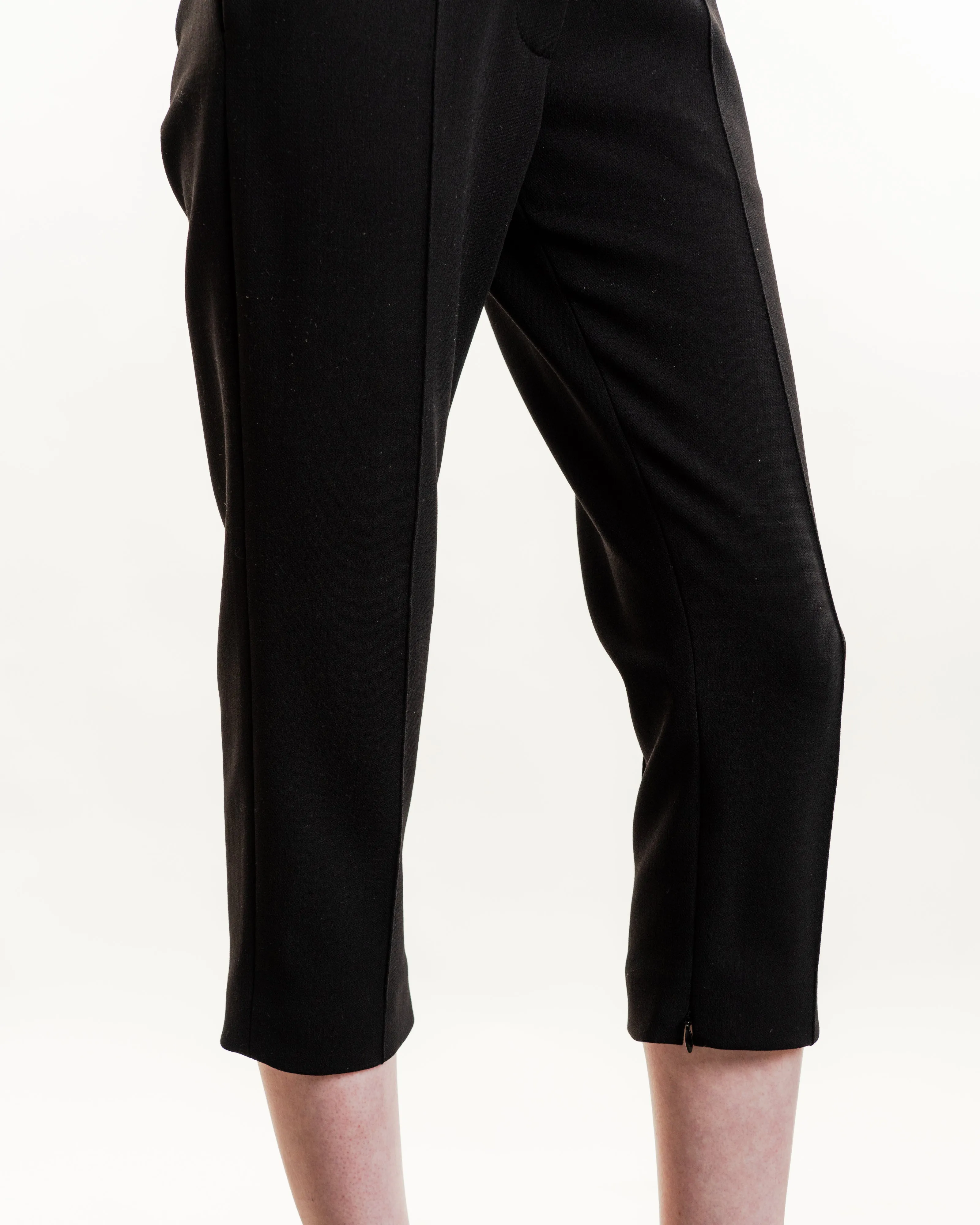 Cropped Wool Trousers