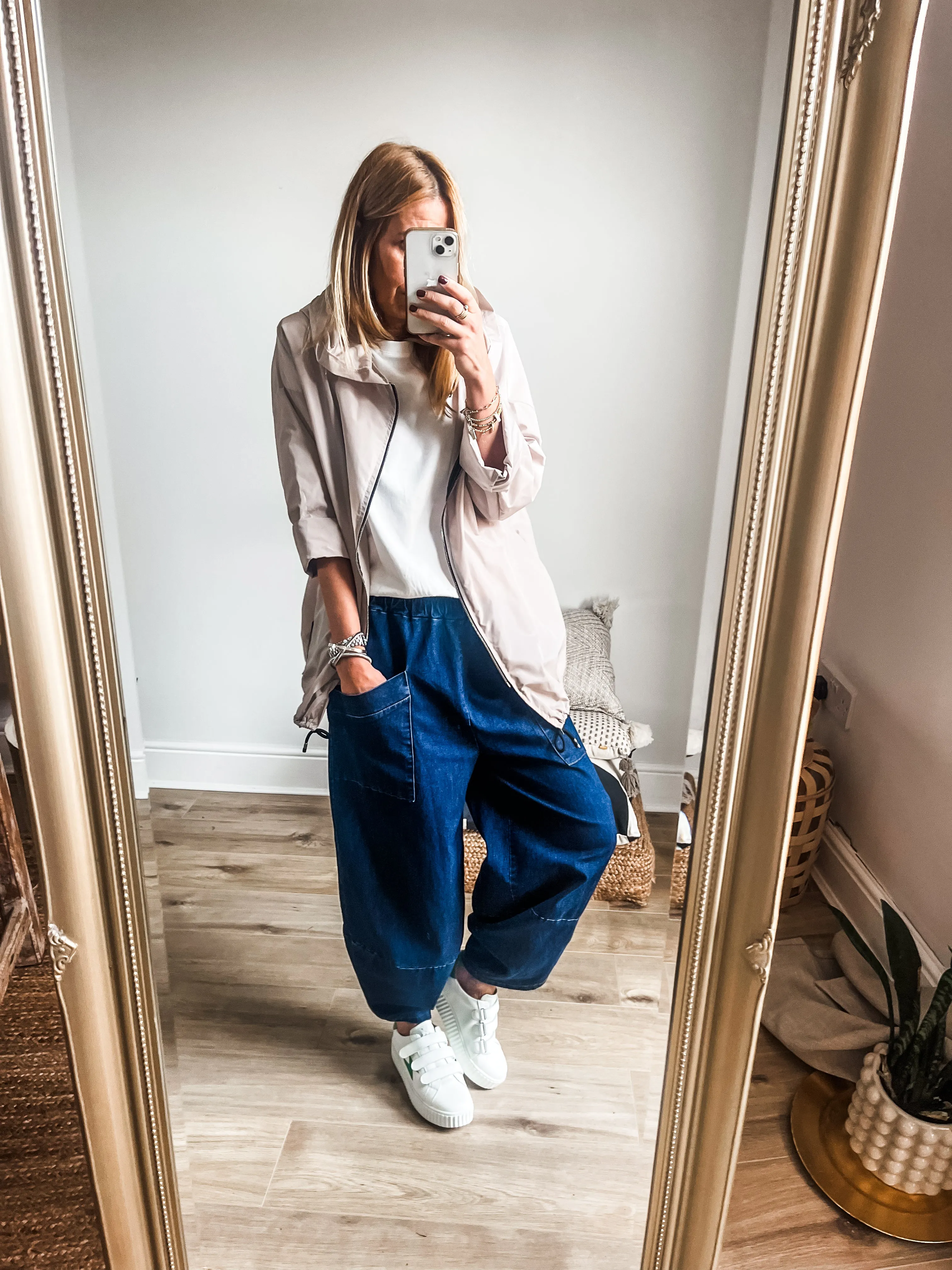 Denim Balloon Trousers