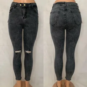 Distressed High Waisted jeans