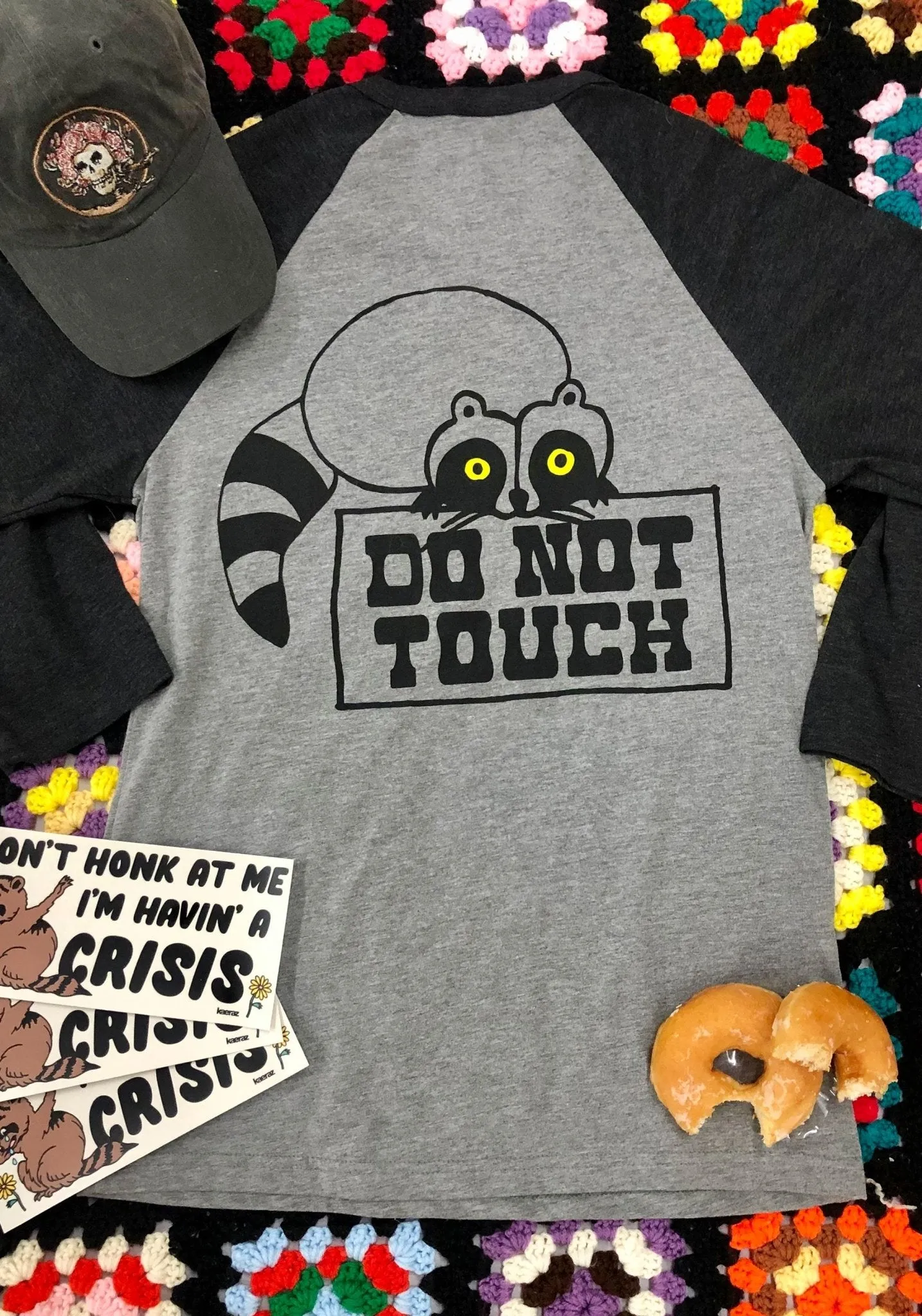 Do Not Touch Baseball Tee