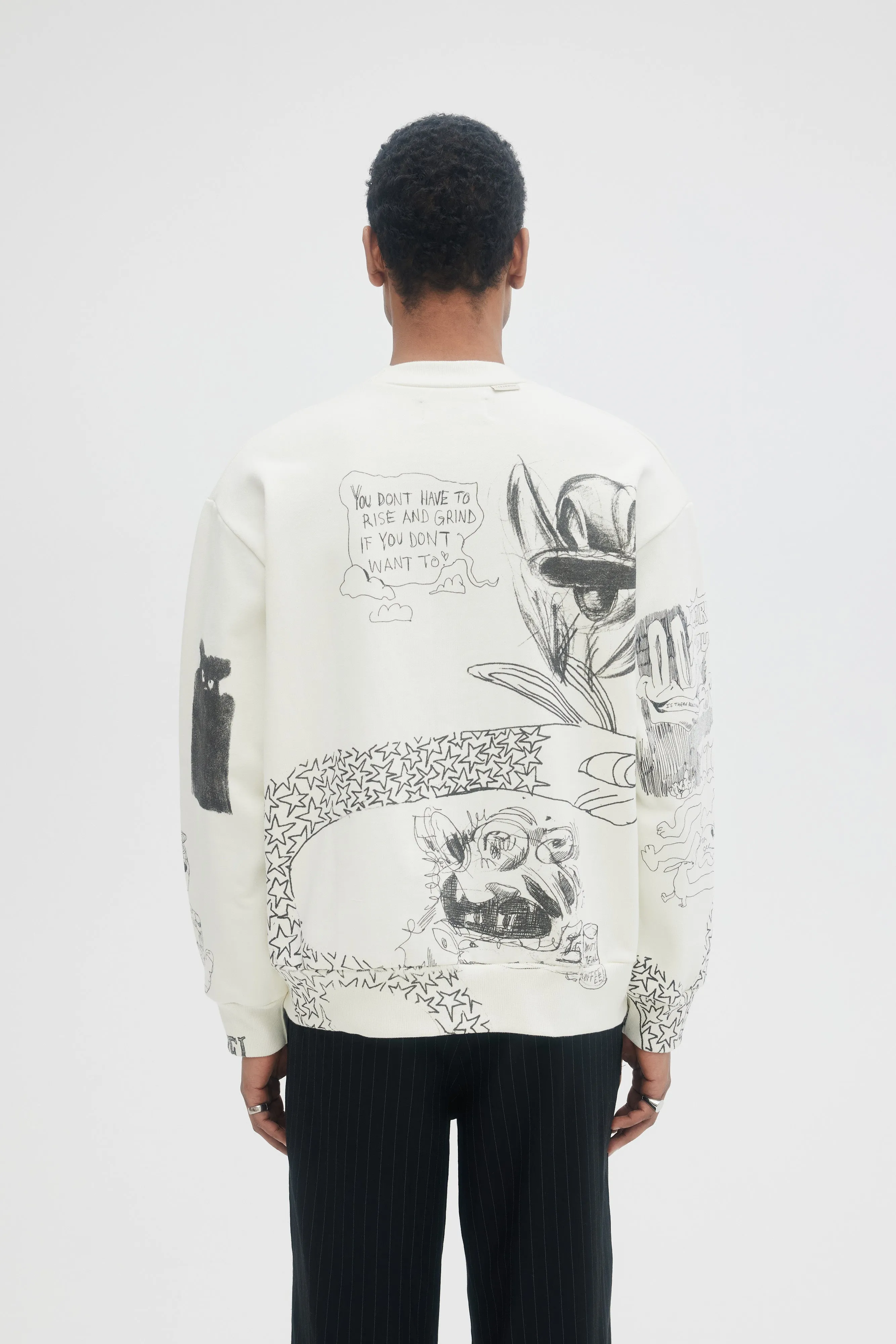 DOMREBEL Joy Sweatshirt - White