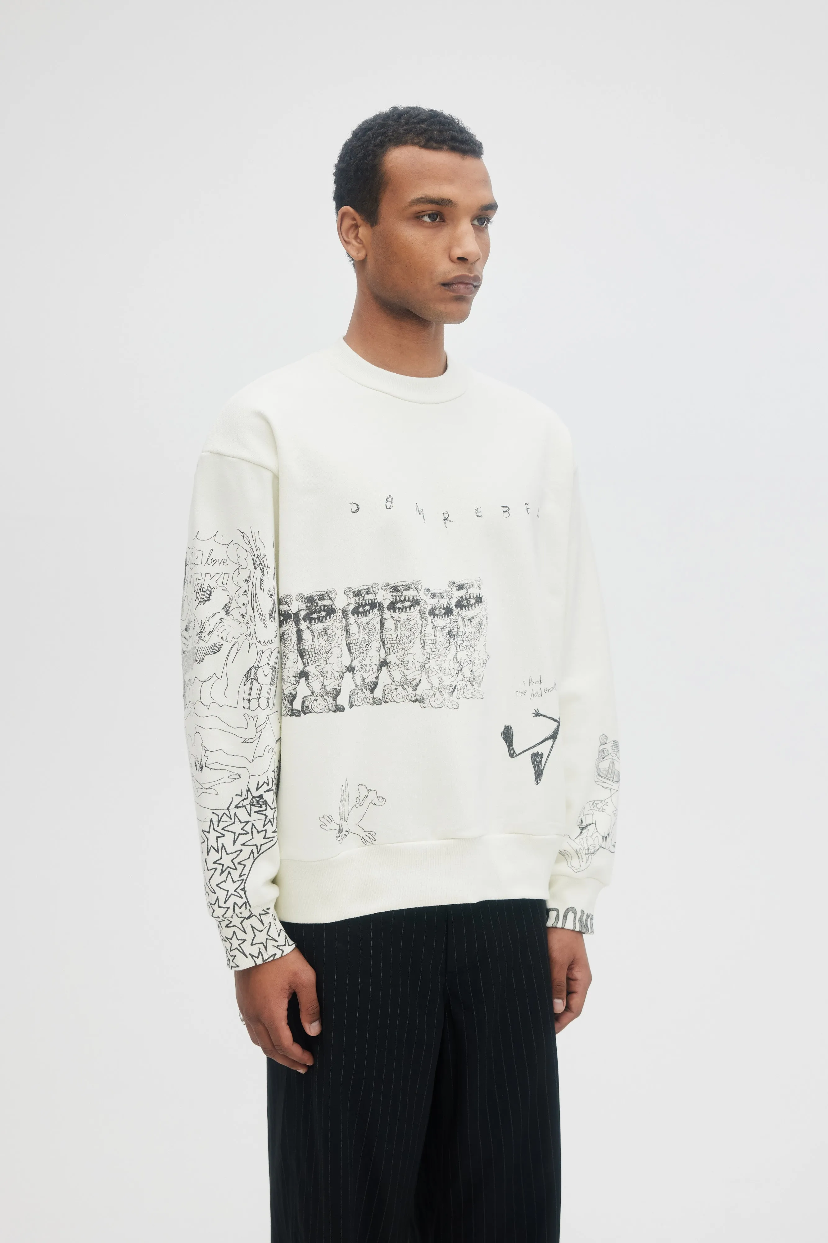 DOMREBEL Joy Sweatshirt - White