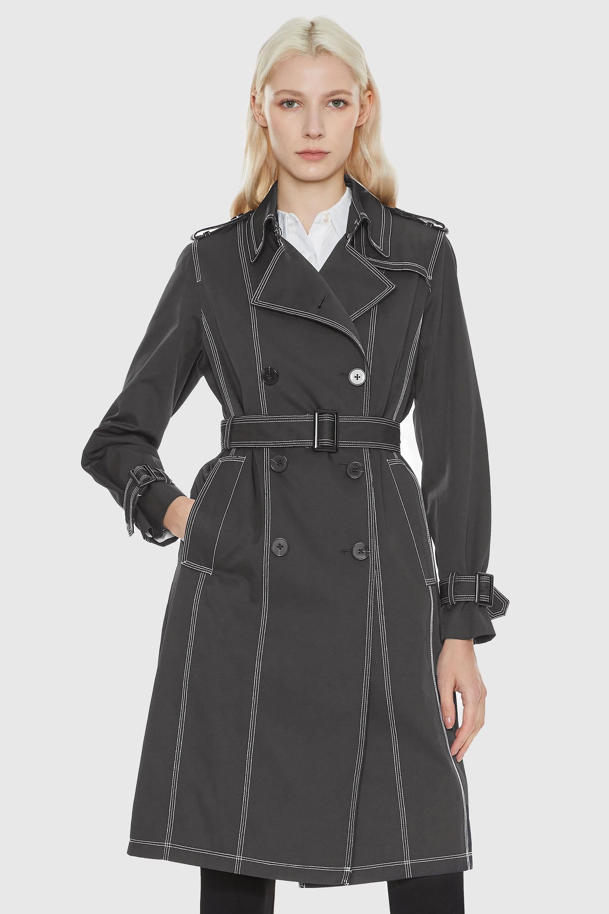 Double-Breasted Trench Coat