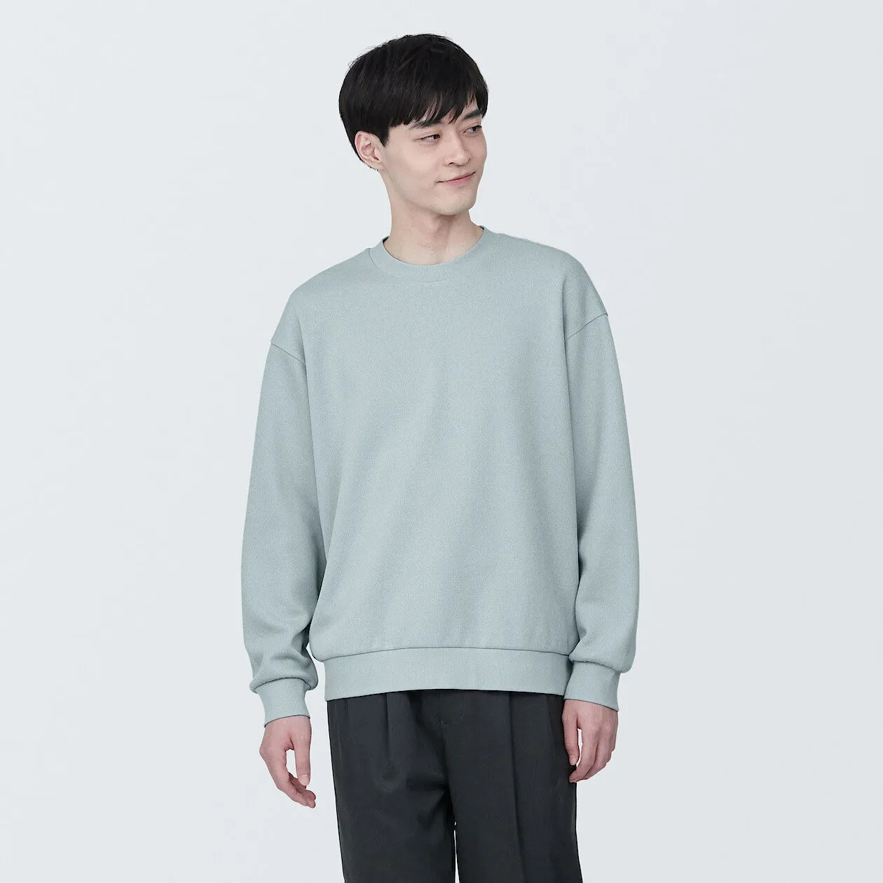 Double Knitted Pullover Sweatshirt