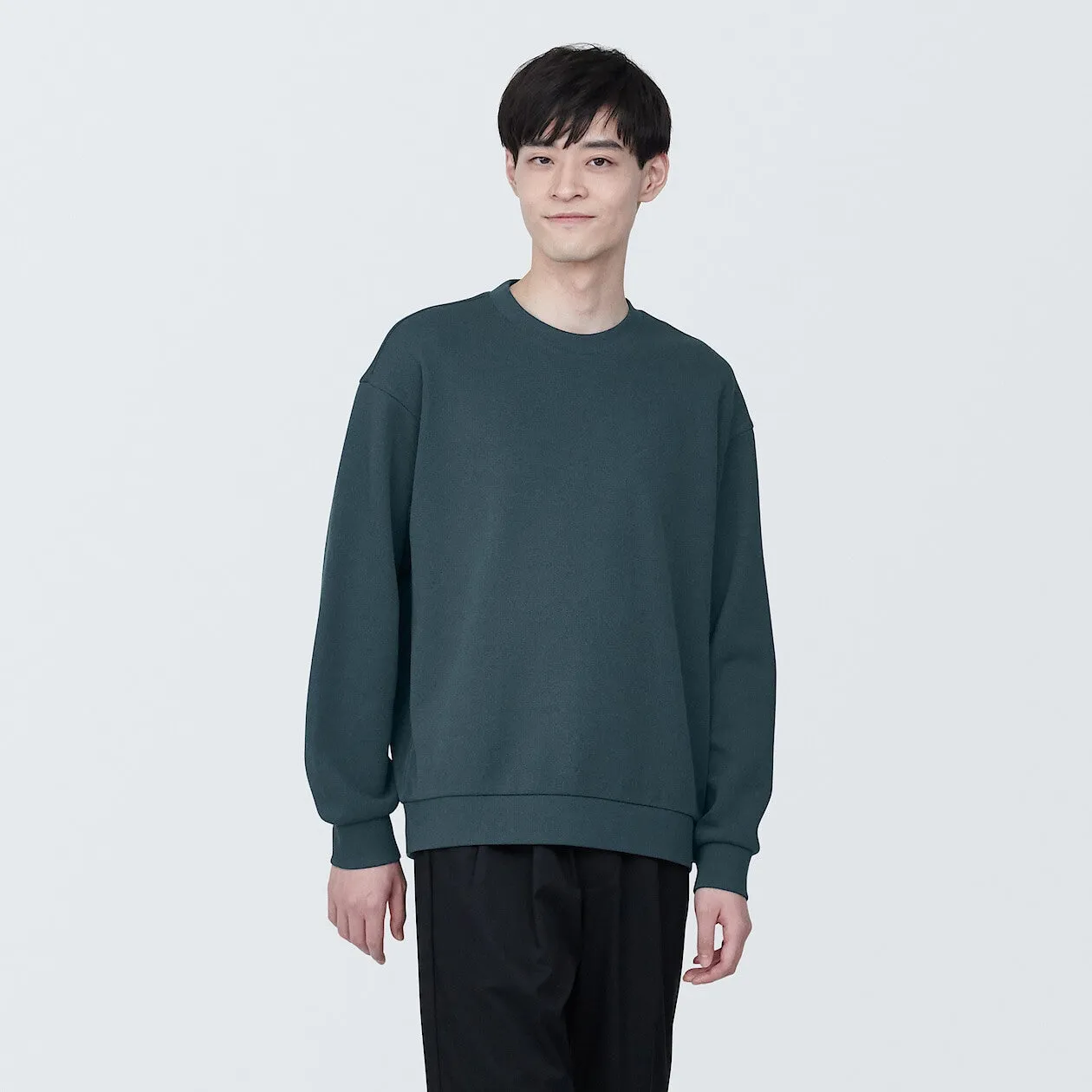 Double Knitted Pullover Sweatshirt