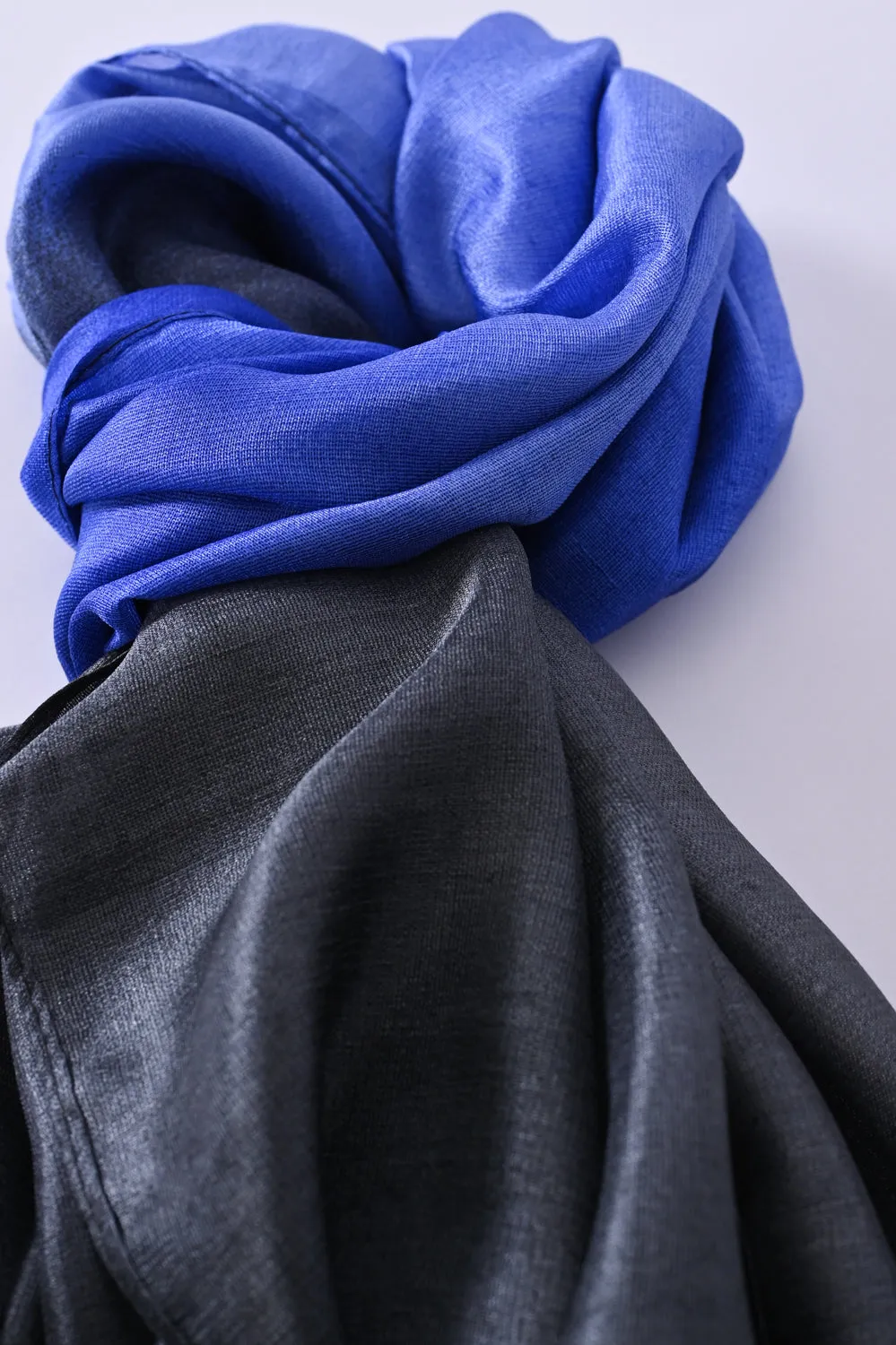 DOUBLE-TONED SILK SCARF