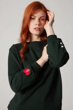 Embroidered Sweatshirt - Green