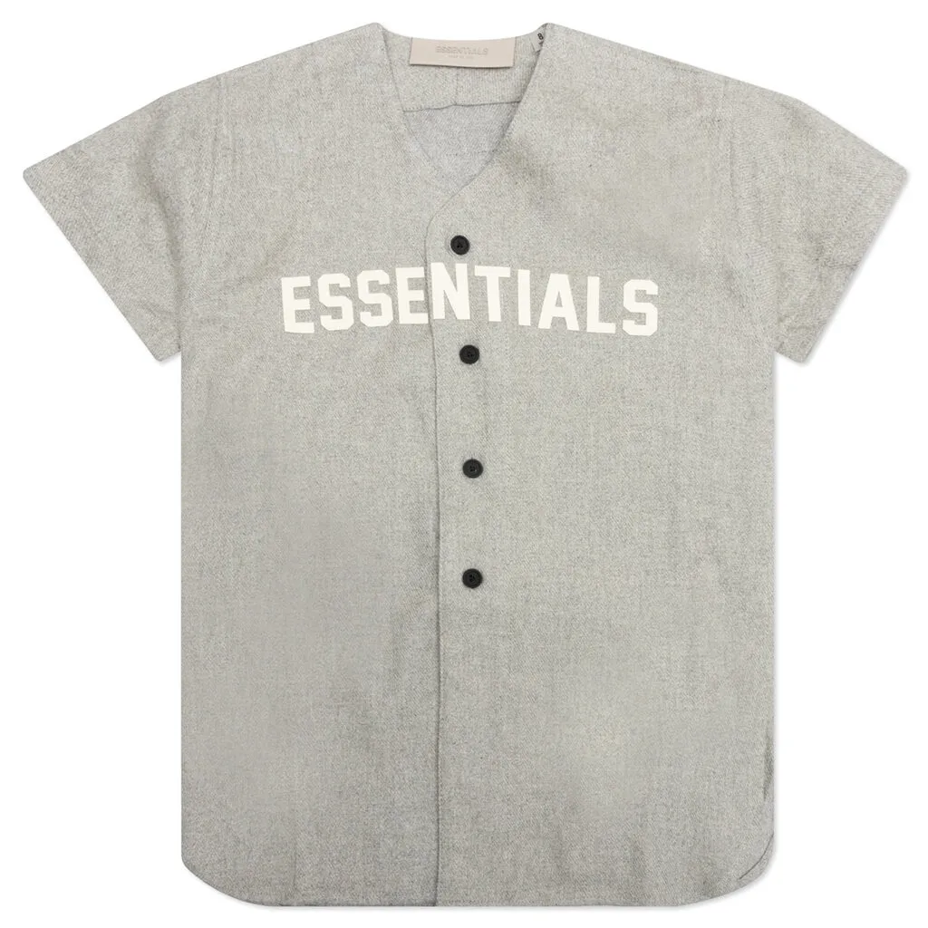 Essentials Kid's Baseball Jersey - Dark Oatmeal