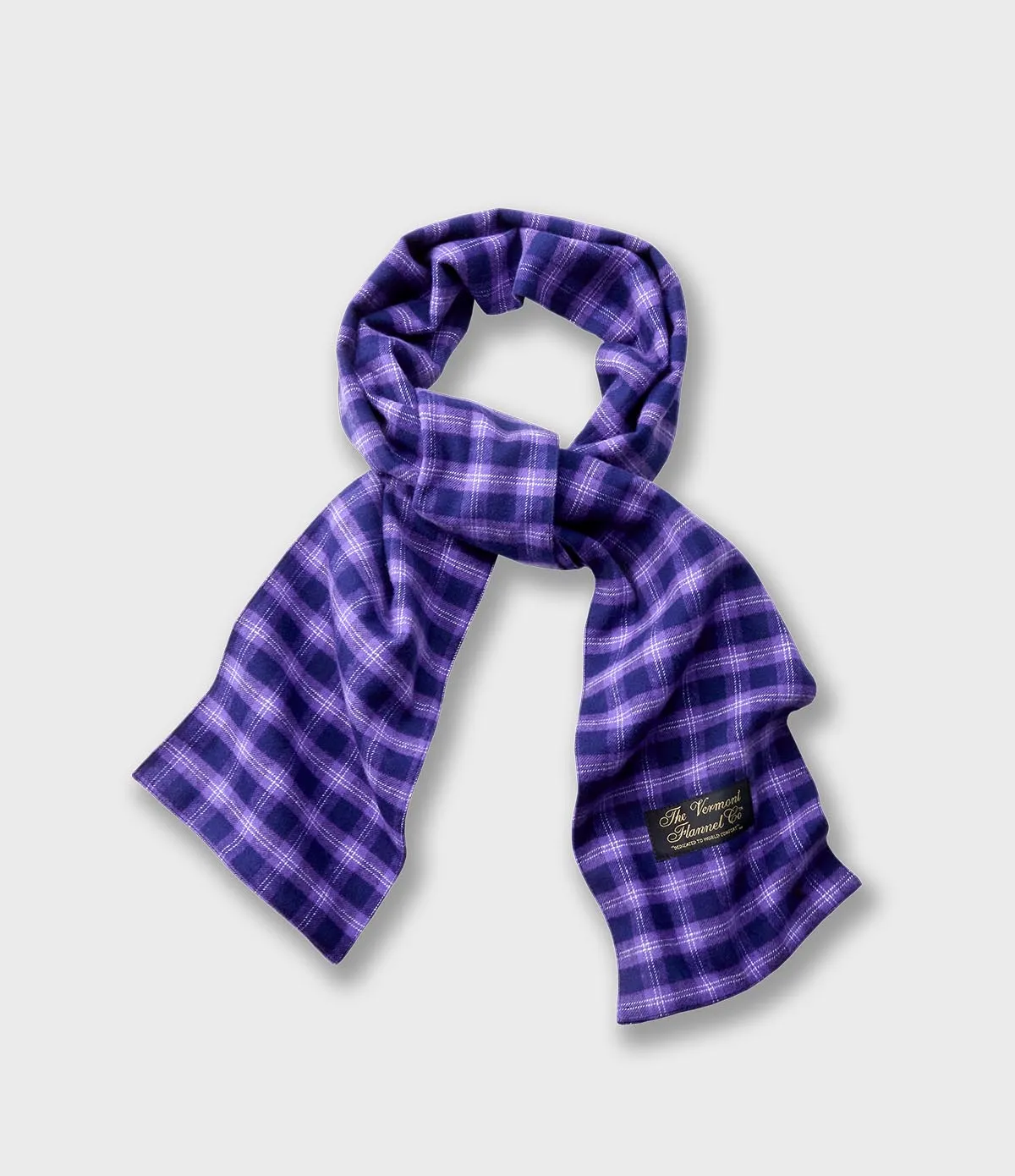 Flannel Scarf - Purple Maze